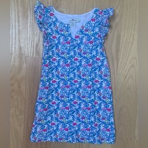 Girls Floral flamingo Vineyard Vines Dress